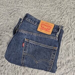 Levi's Men's Relaxed Jeans in Dark Blue